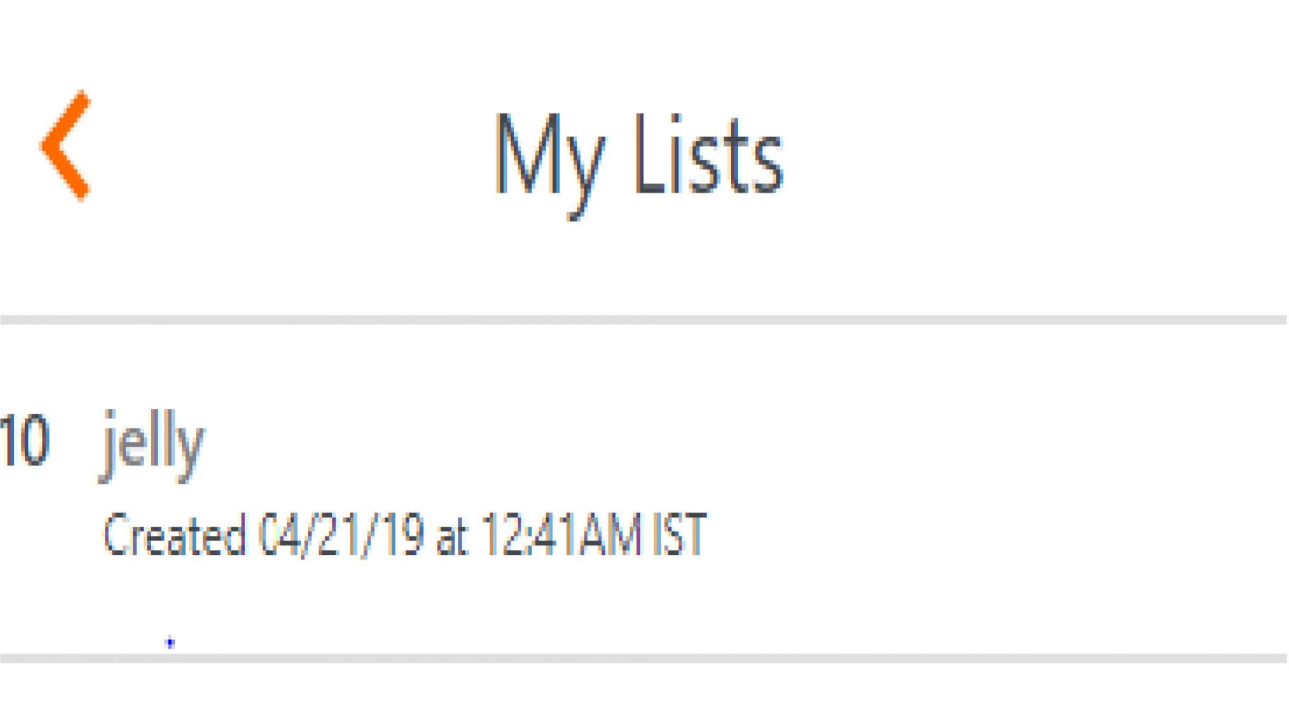 mylists