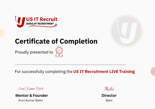 US Recruitment Training | US IT Recruit